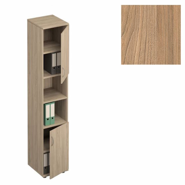 Шкаф для документов узкий Юнитекс Формула (41x45x219) ФР 384 ВЗ вяз светлый