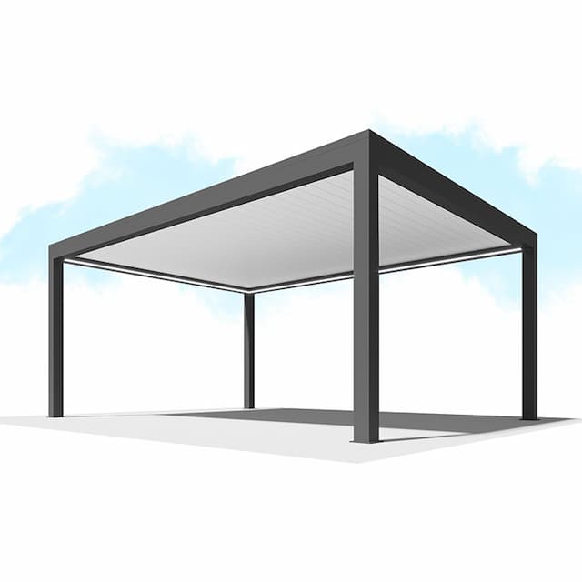 Пергола Сити-Форм Pergola В500-25П Bioclimatic с поворотными ламелями ЛАМЕЛЬ 250 X 53 (8,0х5,0) 2 модуля