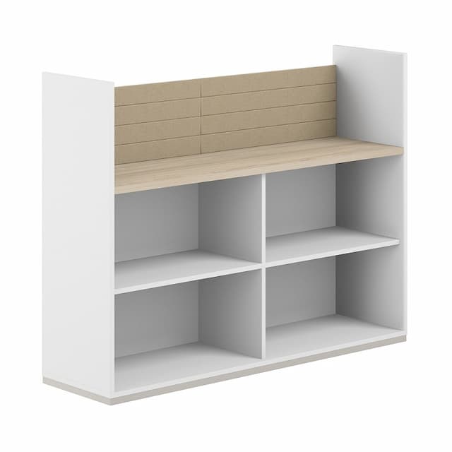 Стеллаж-комбо 1638 односторонний Norden Allegro AG.253.200.653.BG с экраном тканевым низким