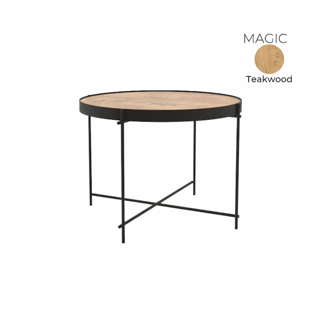 Стол журнальный круглый Алсав 21MAGIC.006 Teakwood