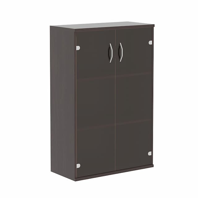 Шкаф со стеклянными дверьми Skyland СТ-2.4 венге магия 770х365х1200 IMAGO