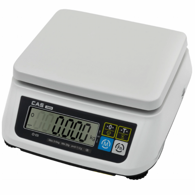 Весы настольные порционные CAS SWN-06 (SD) RB