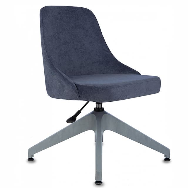 Кресло Бюрократ CH-340GLZ синий Light-27 крестов.4-луч. пластик пластик серый