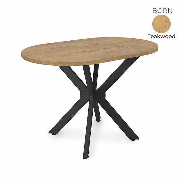 Стол обеденный овальный Алсав 21BORN-O.1100 Teakwood