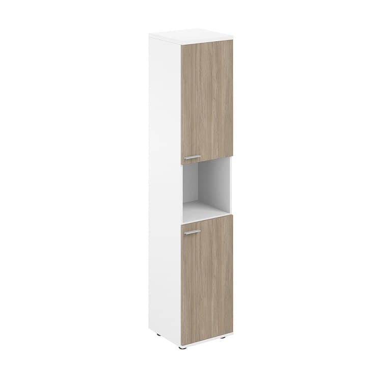 Шкаф высокий с нишей правый Norden Сигма SG.866.WH.OD.OD.R