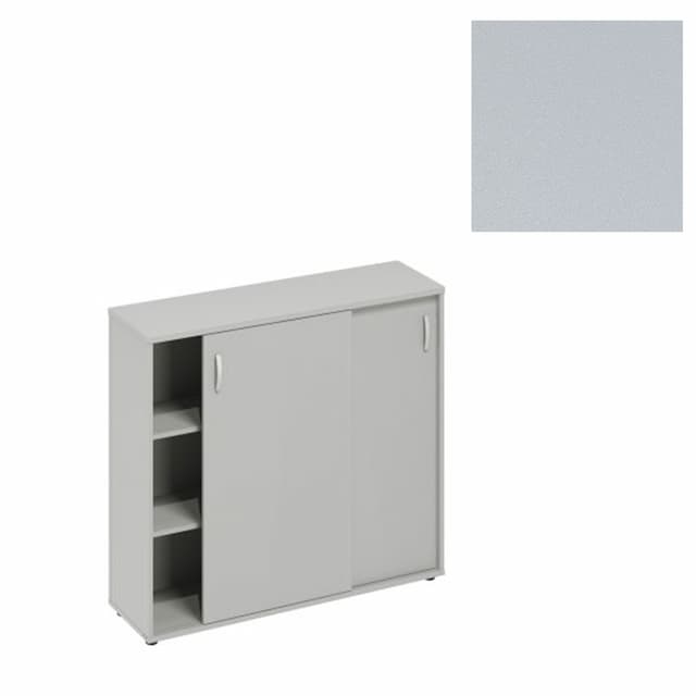 Шкаф-купе средний (для 2-х столов 70) Юнитекс А4 (144.4x36.4x112.8) А4 304 СЕ серый