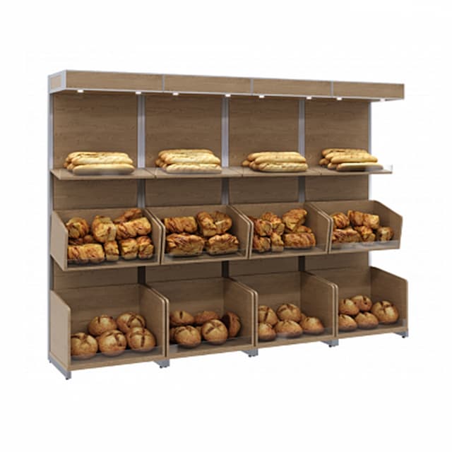 Нейтральная пристенная витрина Полюс CARBOMA S6-22 12