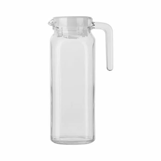 Кувшин с крышкой стекло, пластик 1,1л, прозр. ОСЗ